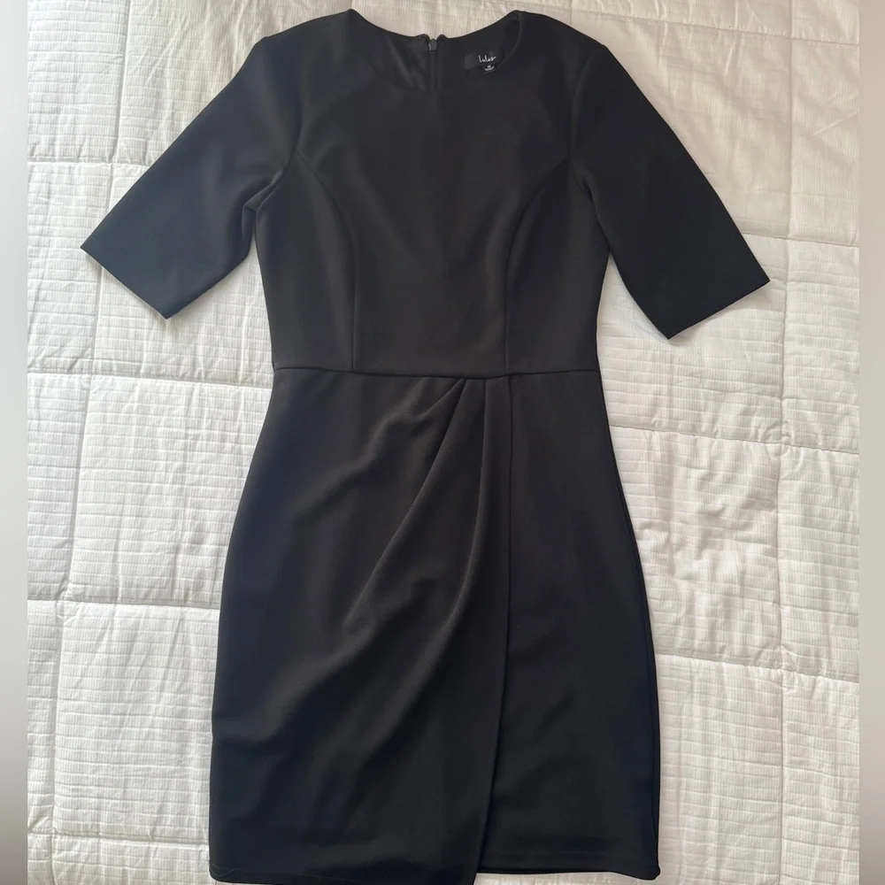 Lulus black half sleeve winter chic dress size M - Picture 2 of 9